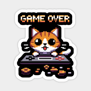 Game Over Cat Magnet