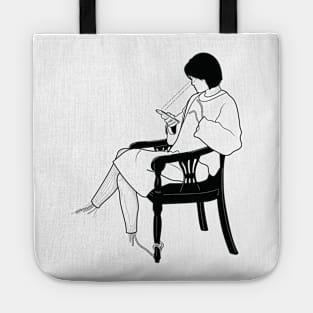 Black & white Elegant Art 28 Tote