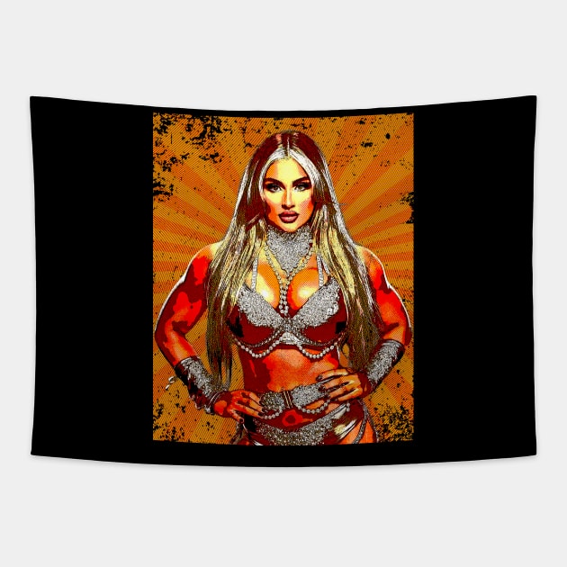 Tiffany Stratton // Retro Comics Style Tapestry by Kolovos Comic