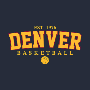 Denver Basketball 1976 Edition Varsity 2 T-Shirt