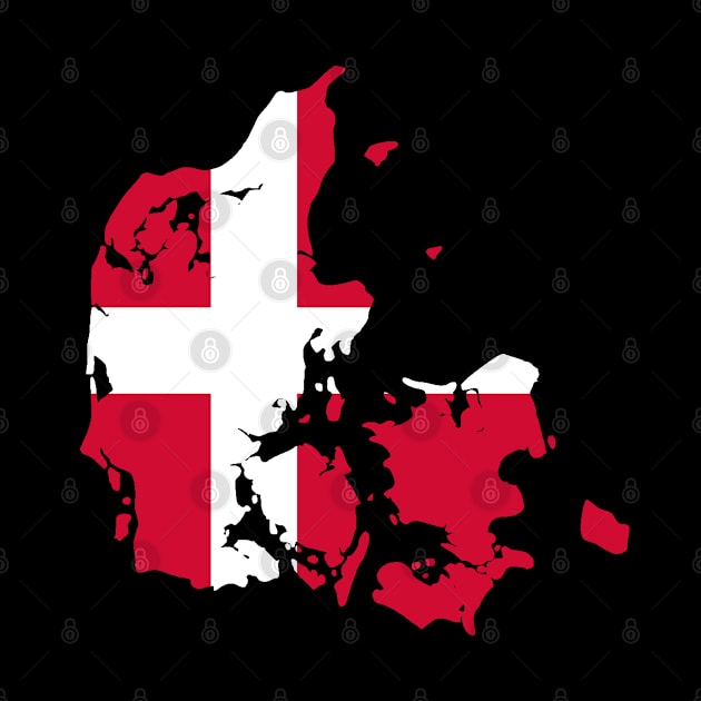 Denmark Flag Map - danmark lover by SHB-art