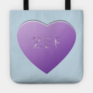 Zef Candy Heart - Lilac Tote