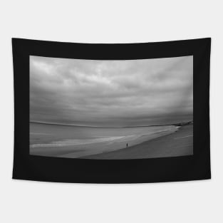 Monochrome Brighton Beach Tapestry