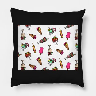 Ice Cream Cone Sundae Fun Day Summer Vacation Vibes Trendy Social Distancing FaceMask Pillow