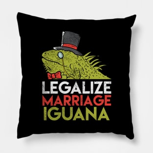 Legalize Marriage Iguana Pillow