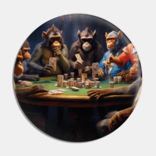 Monkey's Gambit: High-Stakes Poker with Serious Monkeys Pin