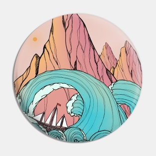 Waves Of The Sea Cliffs Pin