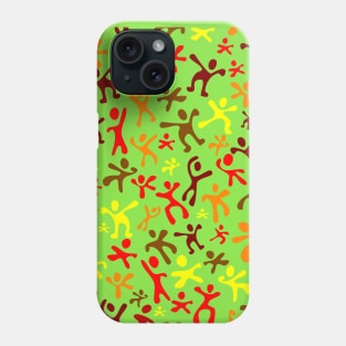 Run Jump Play Repeat on Light Green Phone Case