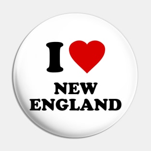 I Love New England Pin