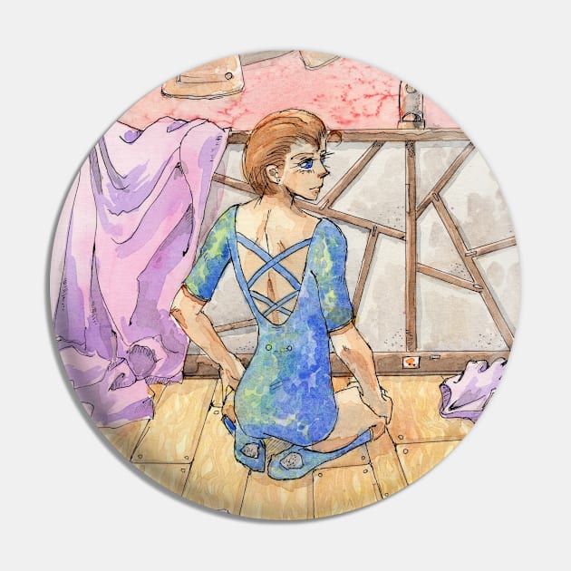 Waiting dancer Pin by Aqutalion