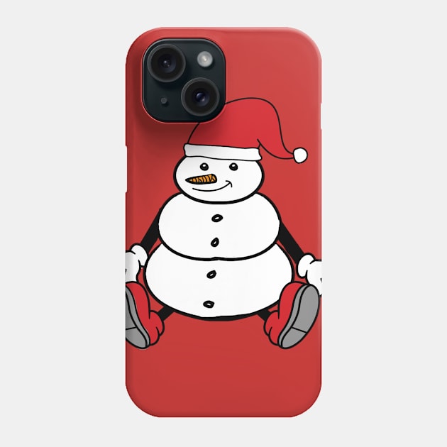 Cute snowman Phone Case by rizqu