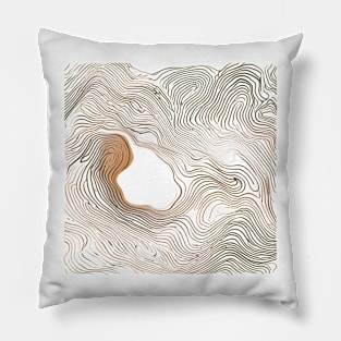 Minimalist Topography, Utah's Unknown Elevations Pillow