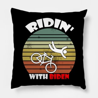 Joe Biden Falling With Biden Funny Ridin With Biden Pillow