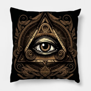 illuminati-inspired, eye Pillow