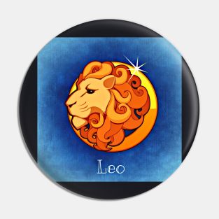 Leo Zodiac Sign Pin