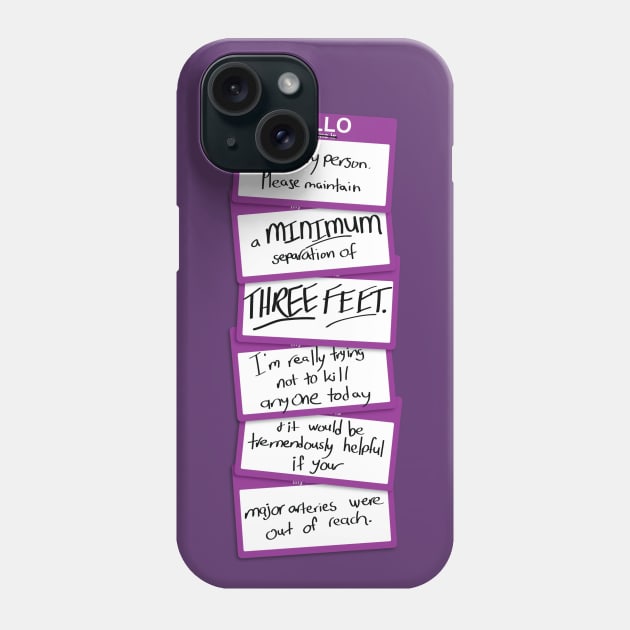 Hello, Ordinary Person Phone Case by ladyoftime