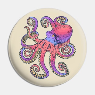 Colorful Octopus Pin