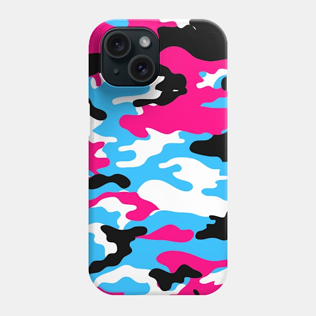 pink camo camouflage Phone Case by gossiprag