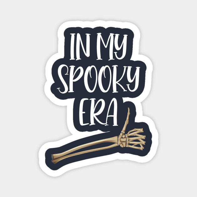 In My Spooky Era Spooky Season Retro Halloween Funny Ghost Magnet by printalpha-art