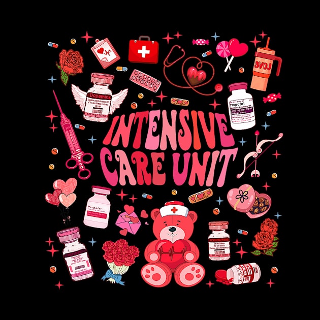 Intensive Care Unit Funny ICU Nurse Happy Valentine_s Day by jadolomadolo