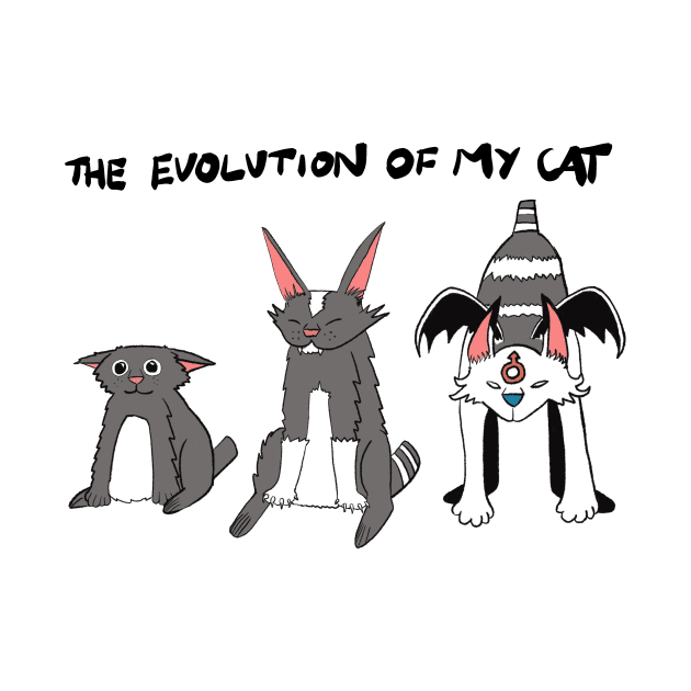 Evolution of my cat. by CarlComics