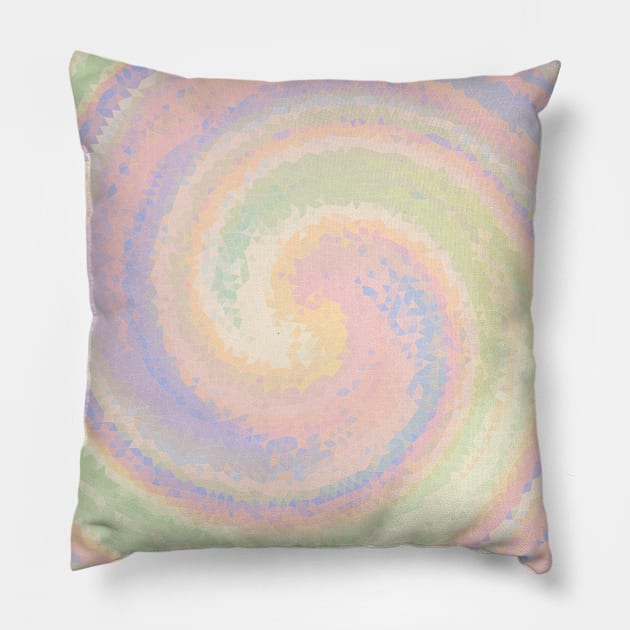 Pencil Strokes Of Soft Seasonal Colors Pillow by Peaceful Space AS