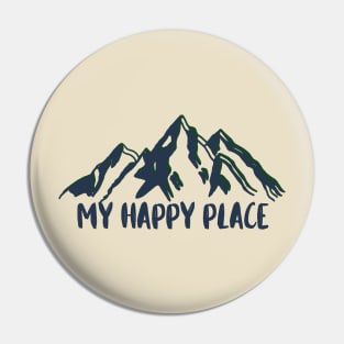 Happy in the Mountains Pin