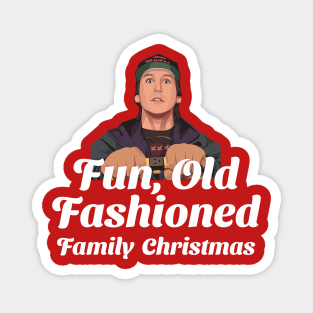 Fun, old fashioned family Christmas Magnet