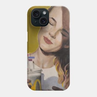 "I`m loving it" (a girl with a milkshake) Phone Case