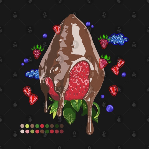 Chocolate Strawberry by taheldesigns