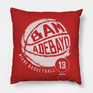 Bam Adebayo Miami Basketball Pillow