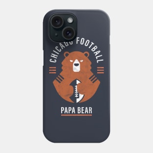 Papa Bear Chicago Football Fan Gift Phone Case