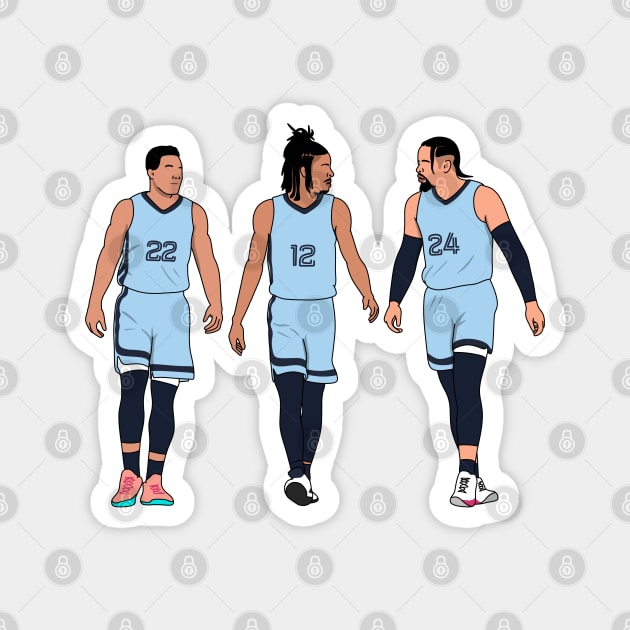 the trio of memphis Magnet by rsclvisual