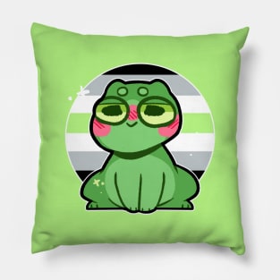 pride frog- Agender Variant Pillow