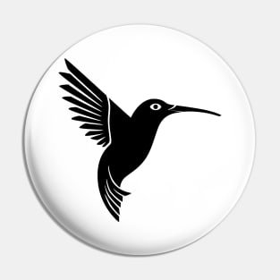 Hummingbird silhouette Pin