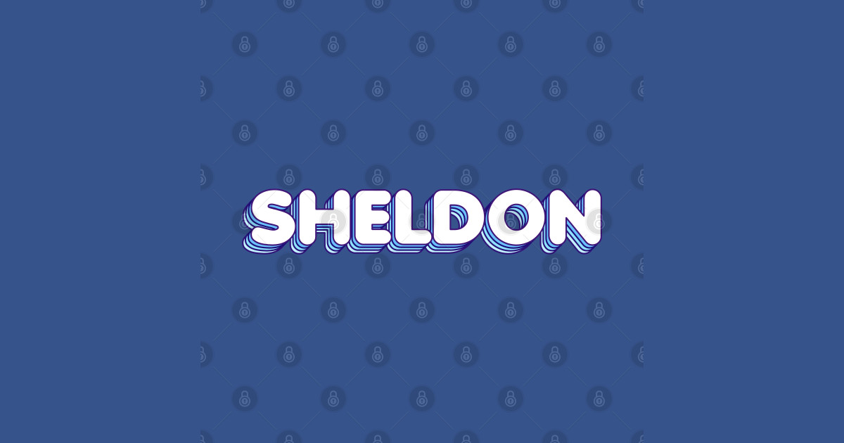 Blue Layers Sheldon Name Label Blue Layers Sheldon Name Label T