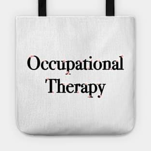 Occupational Therapy Mini Flowers - Black and Pink Tote