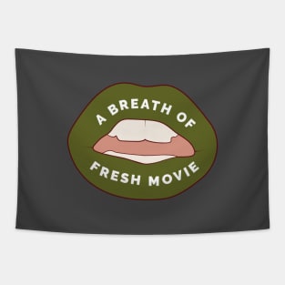 A Breath of Fresh Movie - Green Lips Tapestry