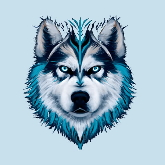 Alaskan Malamute Watercolor Graphic by Furrban