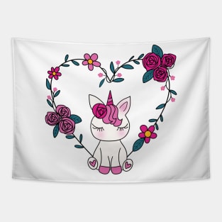 Cute Unicorn Tapestry