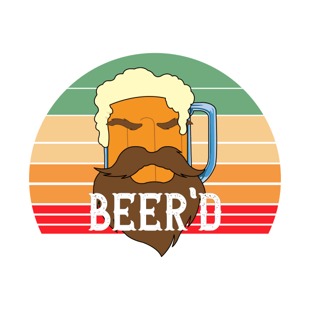 Beer'd, Beard Beer, Funny Beer Mug by Dexter Lifestyle