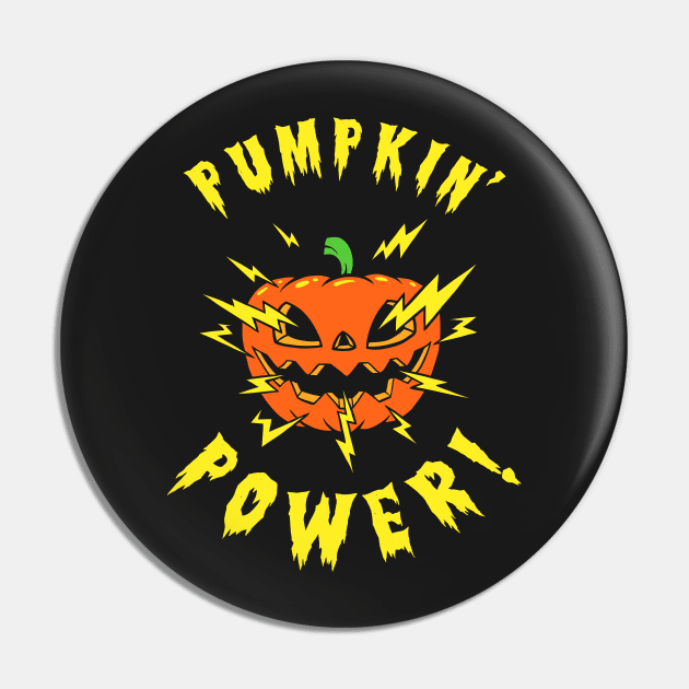 Pumpkin Power Pin by dumbshirts