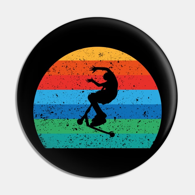 Scooter jump vintage sport gift Pin by Fantasy Designer