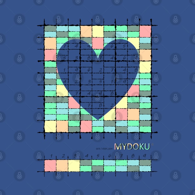 Mydoku_003_H001_004_F: Sudoku, Sudoku coloring, logic, logic puzzle, holiday puzzle, fun, away from screen by Mydoku