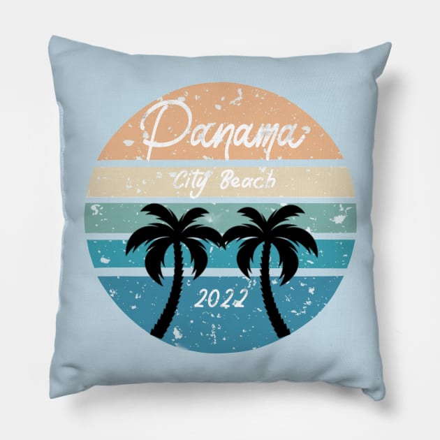 Panama City beach 2022 Pillow by Sheila’s Studio