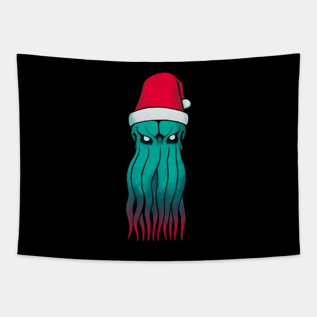 Cosmic Santa Tapestry by pigboom