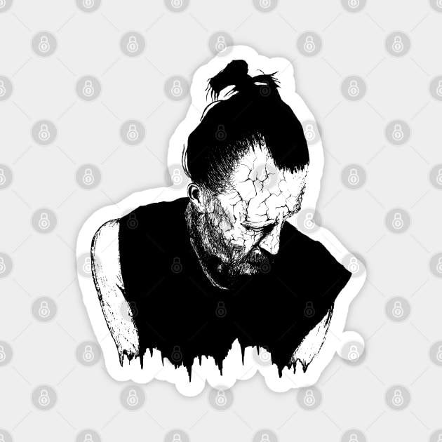 Thom Yorke Portrait Art Magnet by surmind
