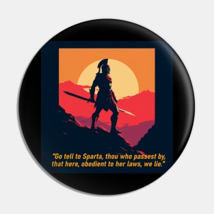 This Is Sparta! - Design 2 Pin