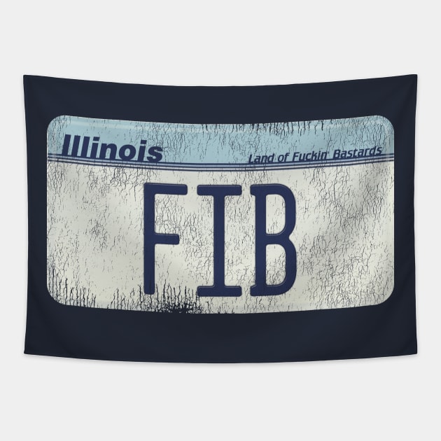 Illinois FIB License Tapestry by darklordpug