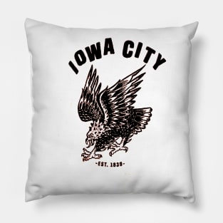 Iowa City Eagle Pillow